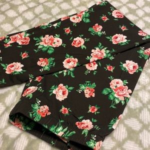 Juniors flower leggings